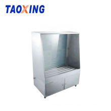 Stainless steel screen washing booth with high pressure gun